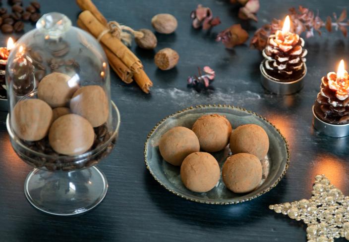 Trufas de café y especias