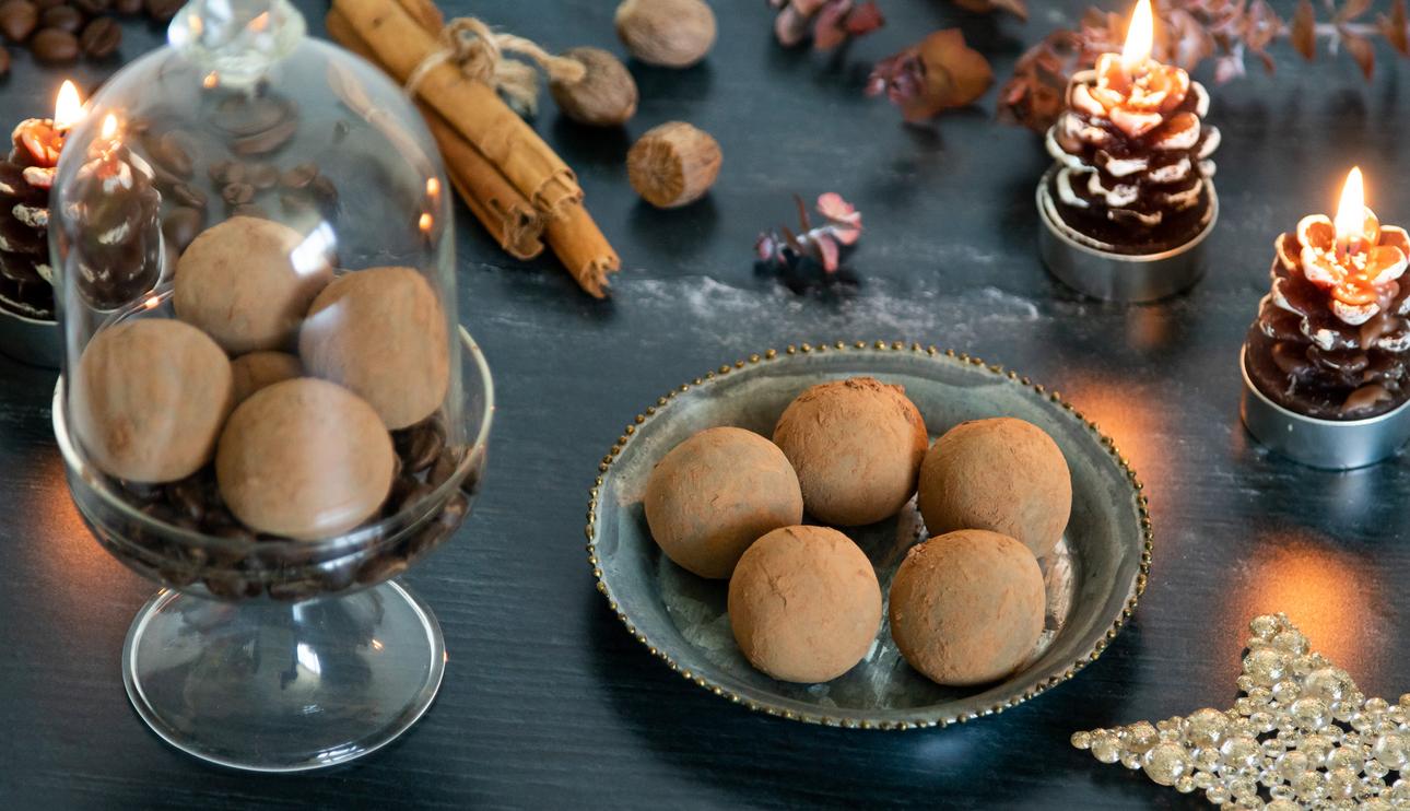 Trufas de café y especias