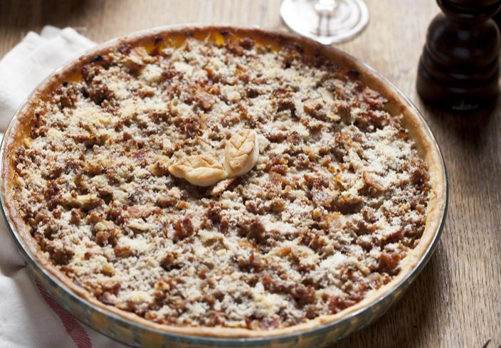 Tarta de berenjenas y carne picada