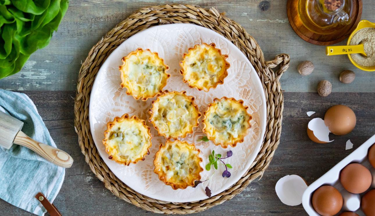 Tartaletas de roquefort y endibias