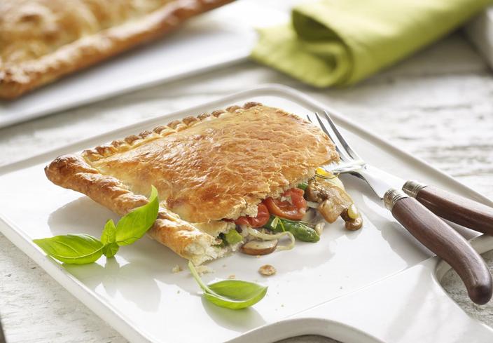 Empanada de verduras de primavera