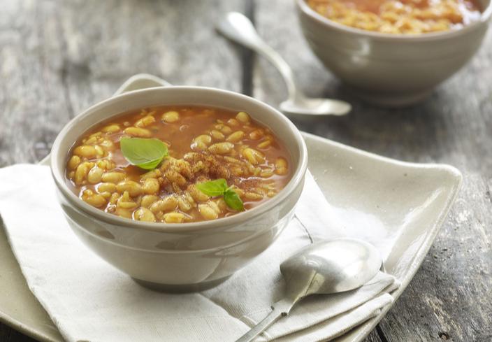 Potaje de alubias con arroz
