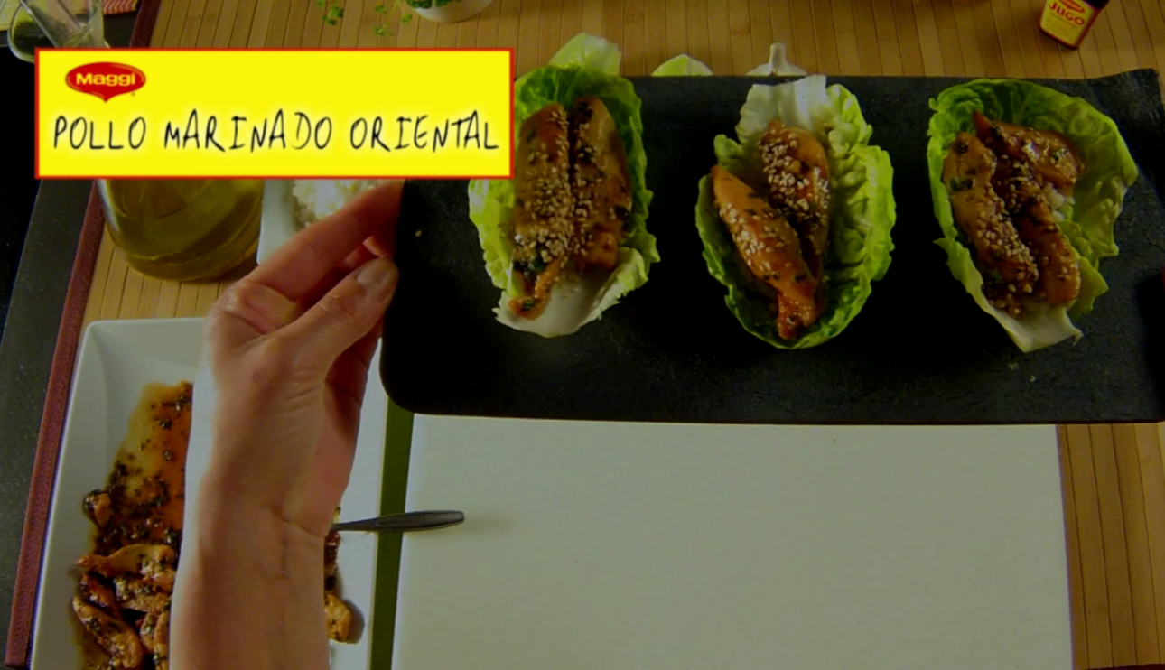 Pollo marinado oriental