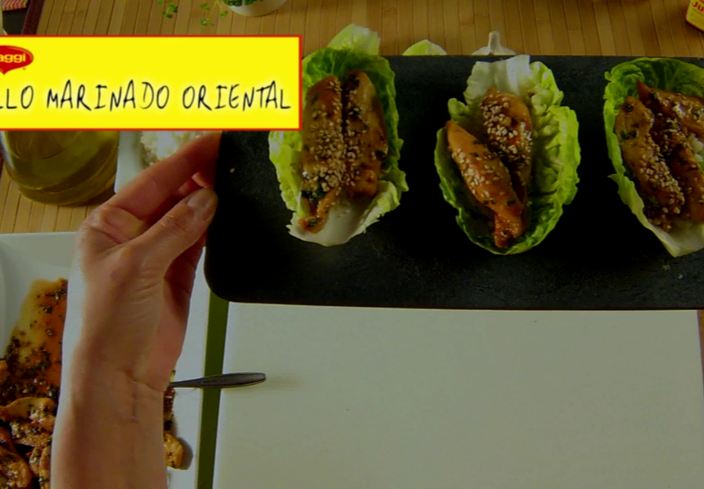 Pollo marinado oriental