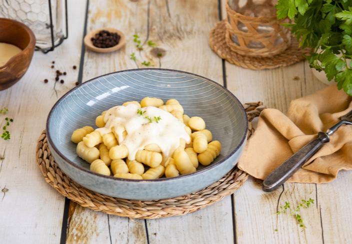 Ñoquis con queso