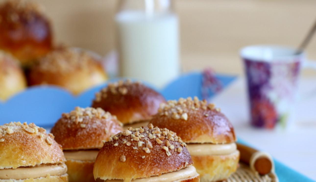Bollitos rellenos de crema de Dulce de Leche