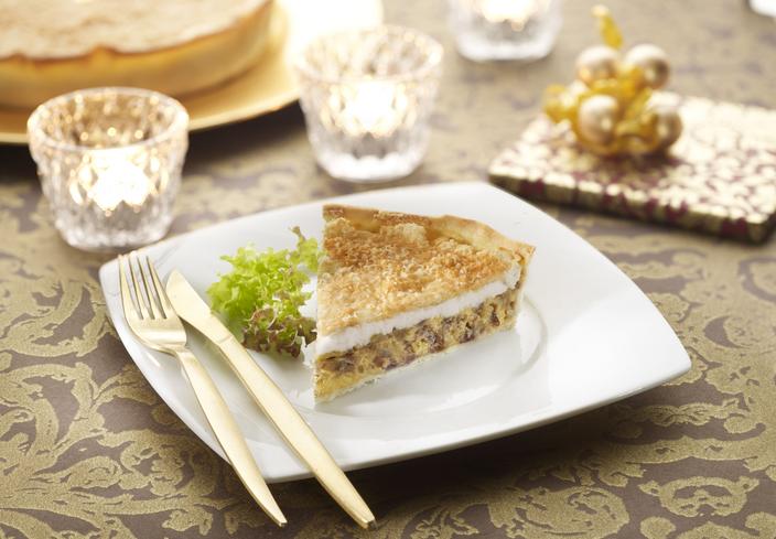 Tarta de cebolla caramelizada y queso