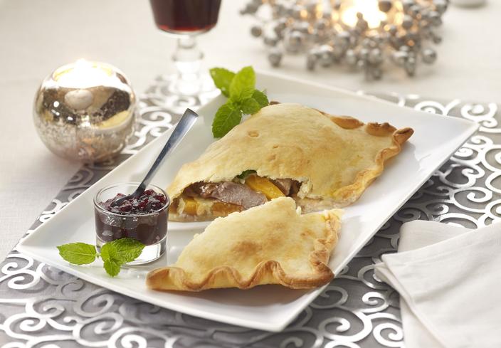 Empanada de mango y pato asado