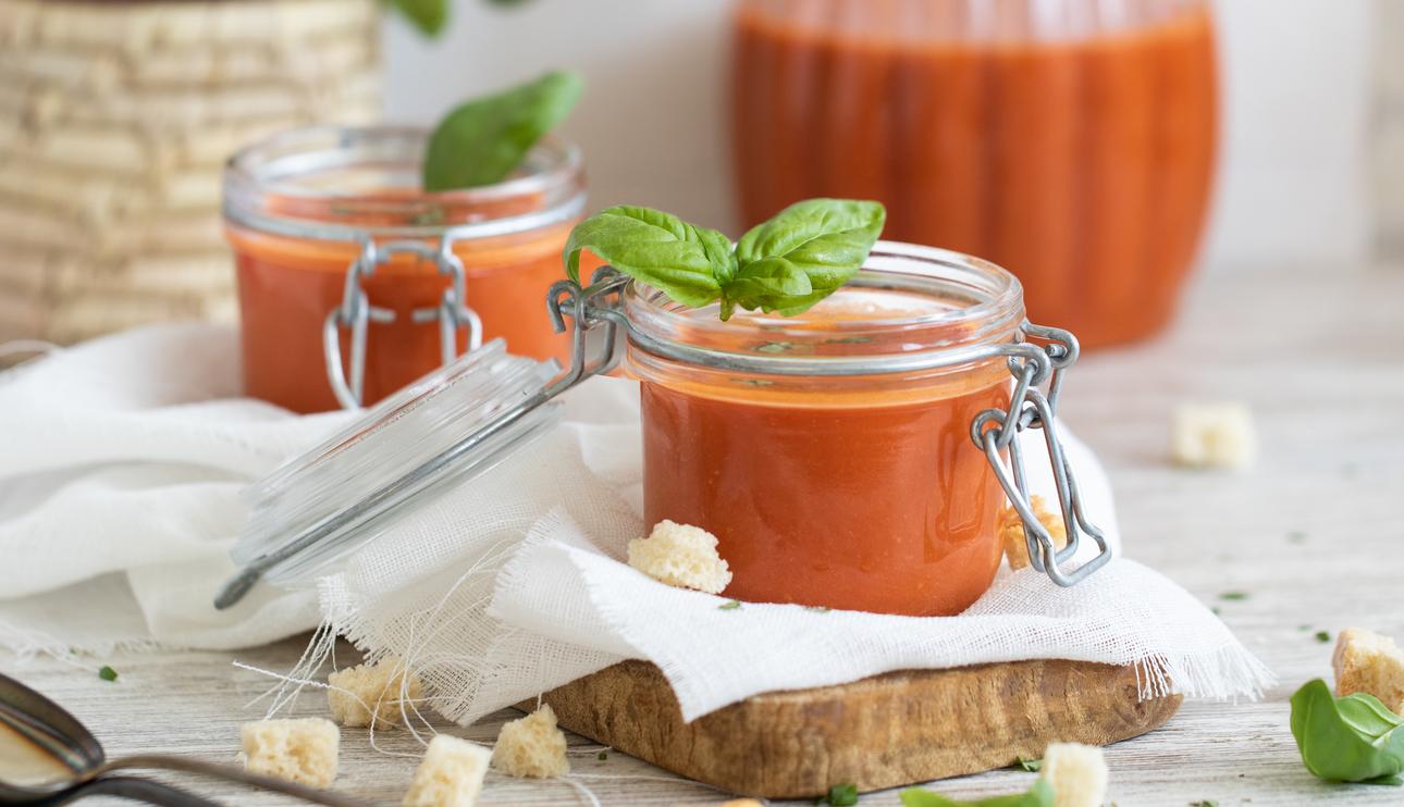 Gazpacho de sandía con tomate