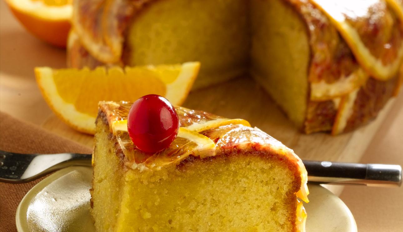 Bizcocho de naranja y aceite de oliva