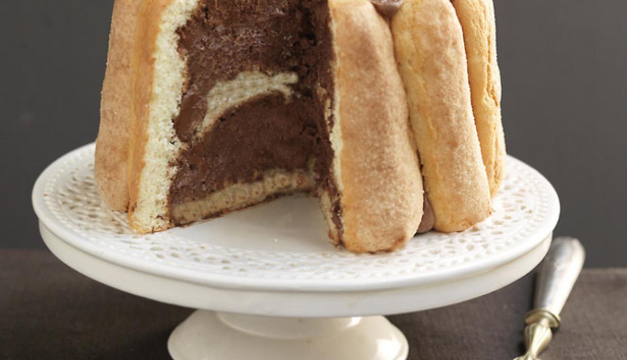 Charlota de chocolate