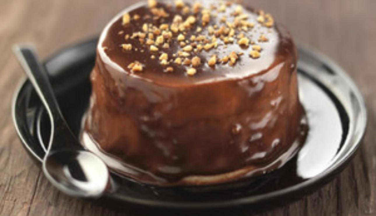 Bavarois de peras con chocolate