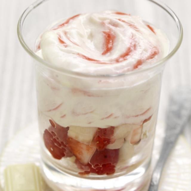Postres con chocolate blanco