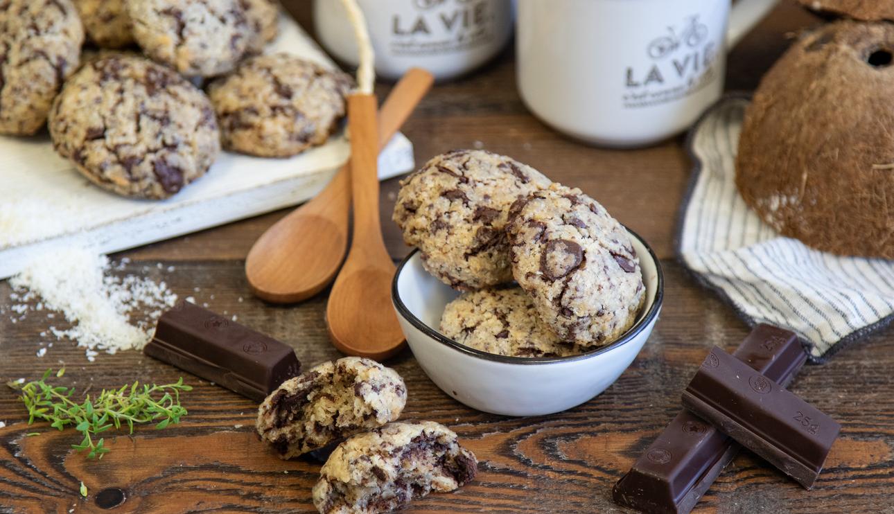 Cookies de chocolate y coco