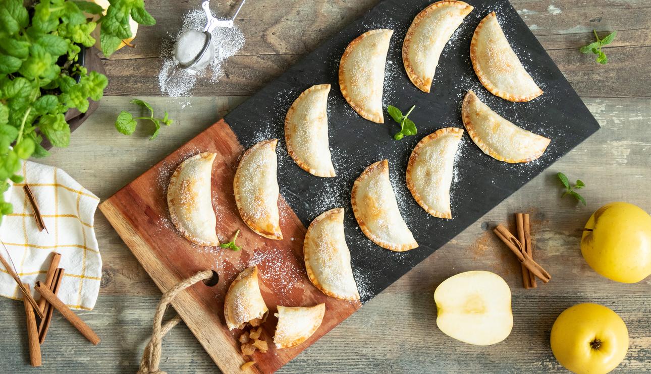 Empanadillas de manzana con canela