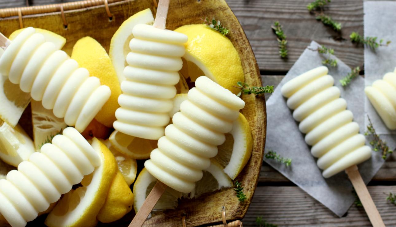 Polos de leche condensada y limón