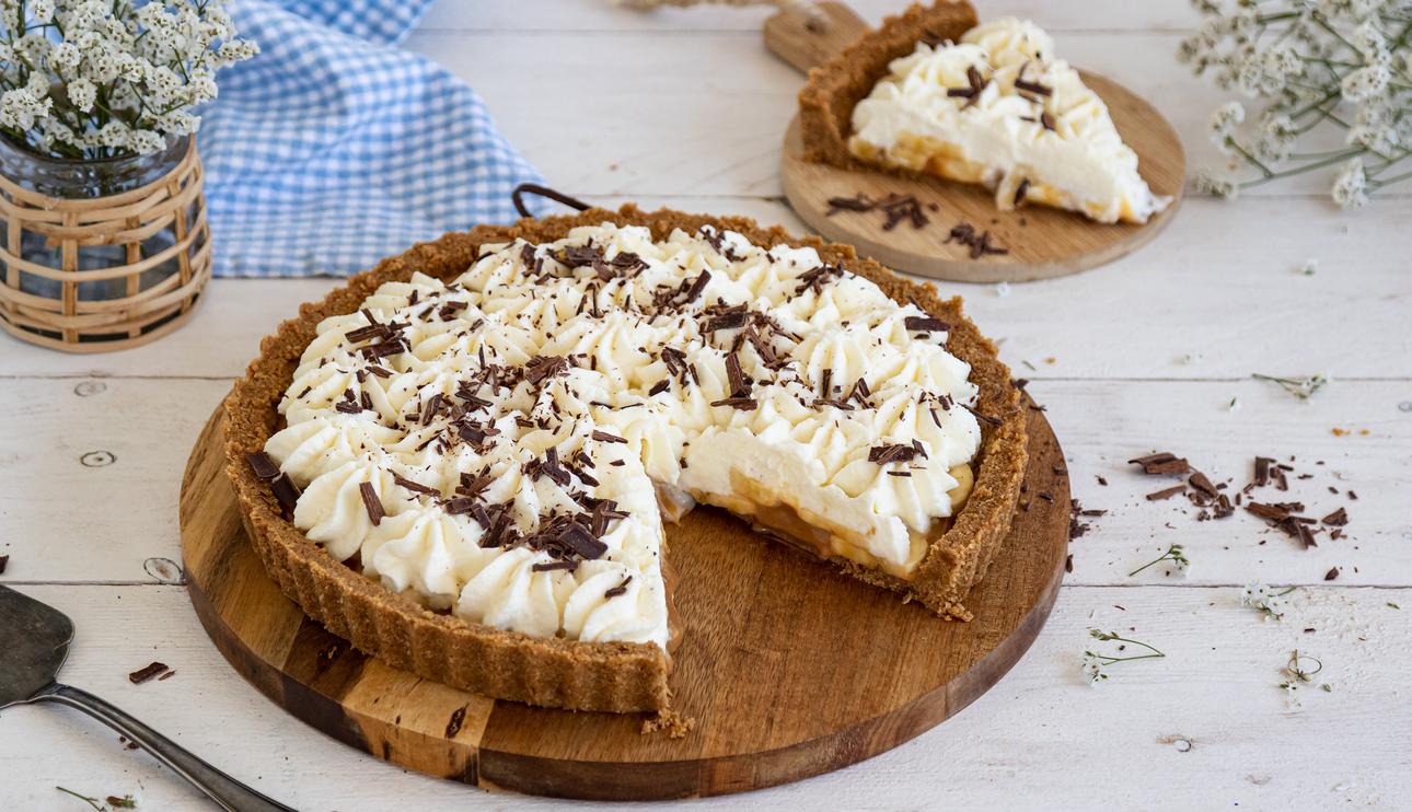 Tarta rápida de Dulce de Leche y plátano (quick banoffee pie)