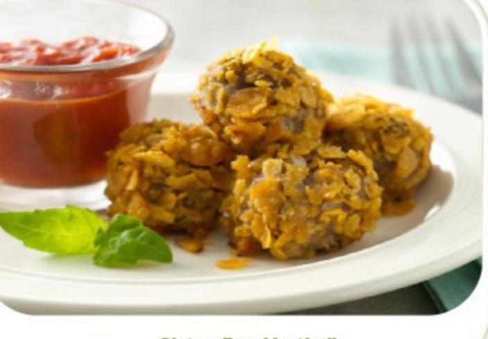 Albóndigas rebozadas con cereales sin gluten