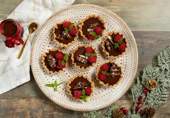 Tartaletas de chocolate