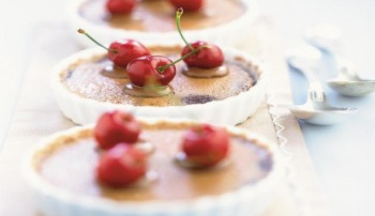 Clafoutis de chocolate y cerezas