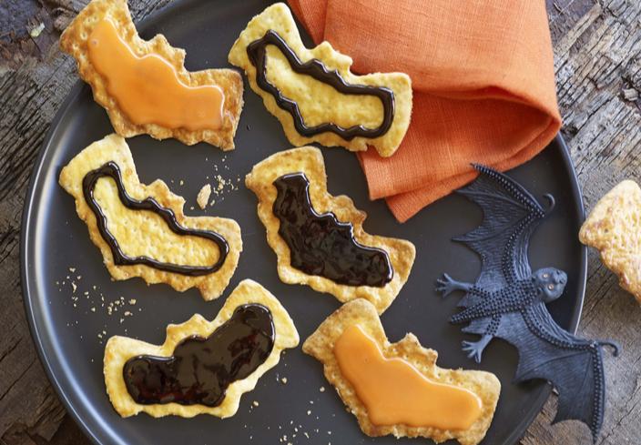 Galletas murciélago de halloween