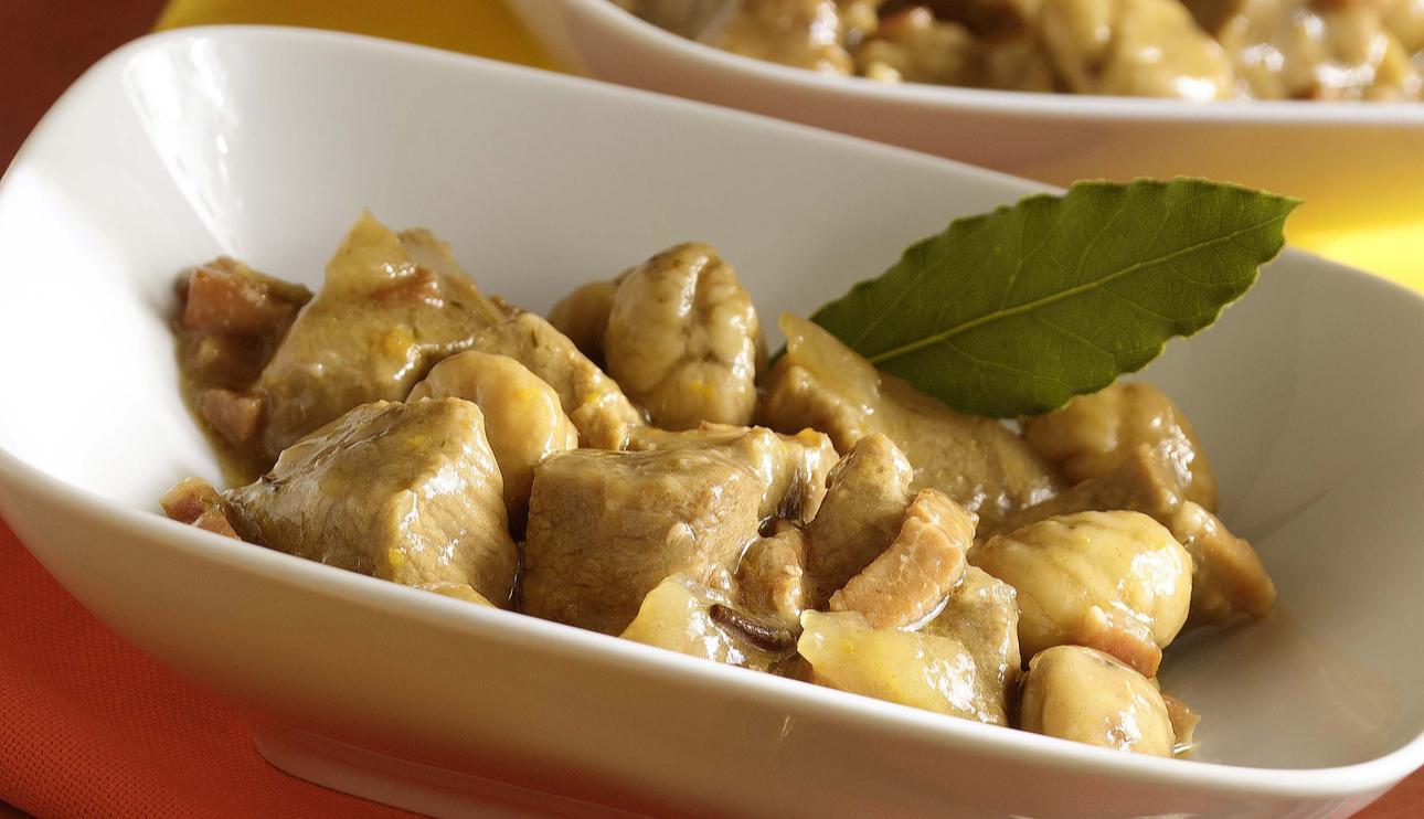 Estofado de buey con castañas