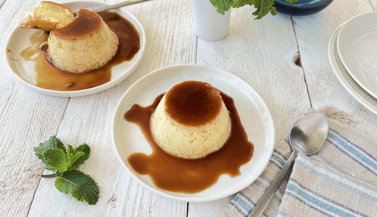 Flan de leche condensada en 5 minutos (sin báscula ni medidor)
