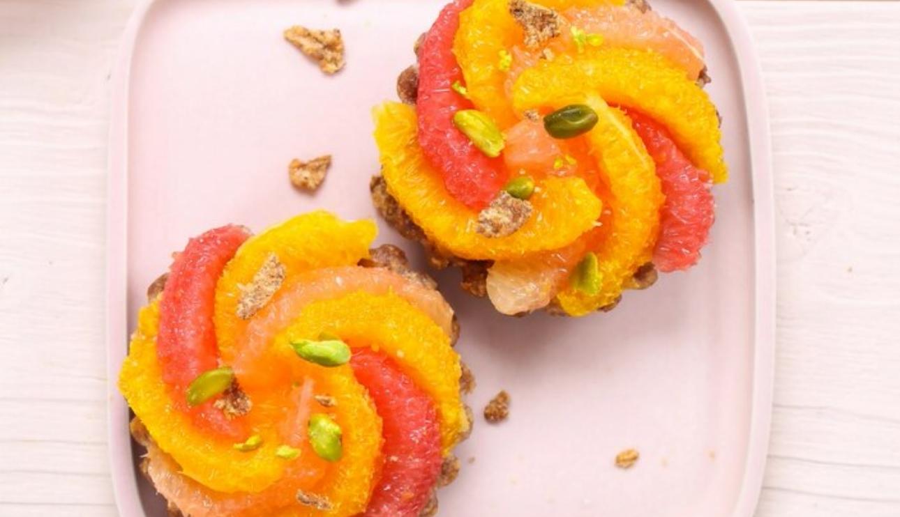 Tartaletas de tres cítricos