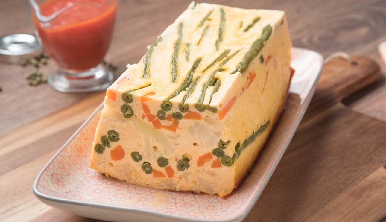 Pastel de verduras y queso fresco