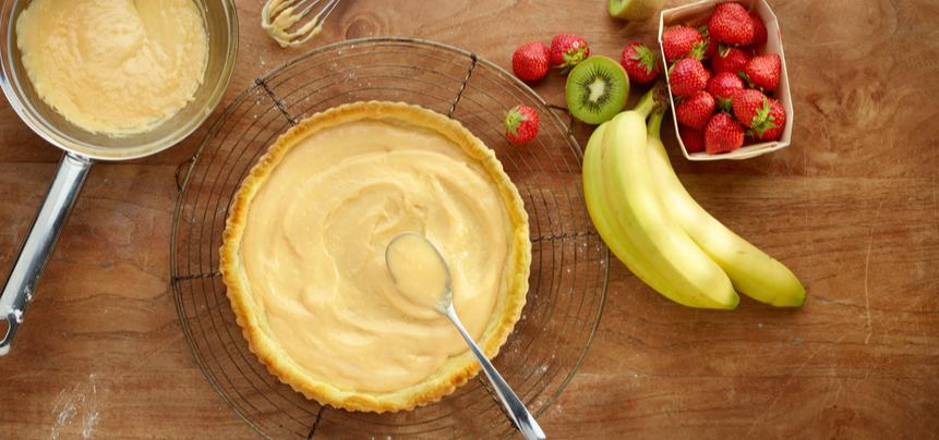 Tarta de frutas con hojaldre