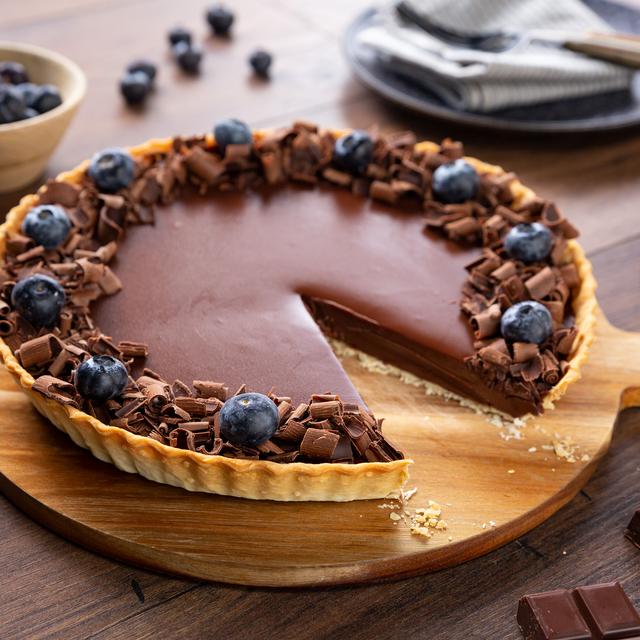 Postres con chocolate negro