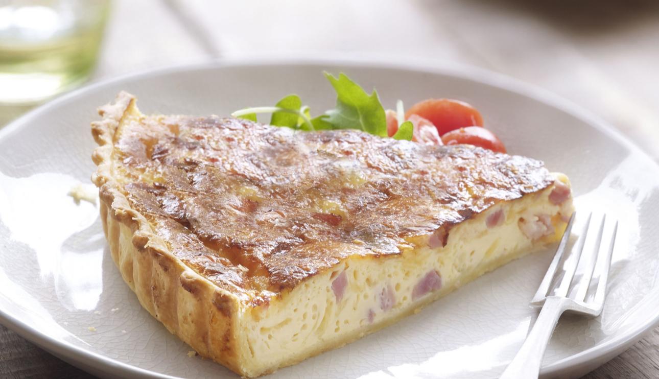Quiche lorraine con queso