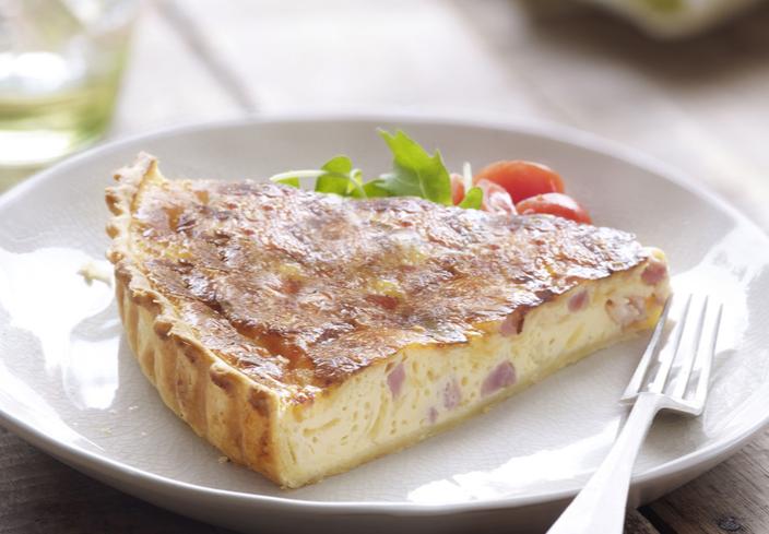 Quiche lorraine con queso