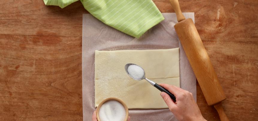 Palmeras de hojaldre bañadas en chocolate