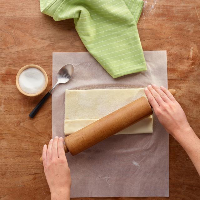 Palmeras de hojaldre bañadas en chocolate