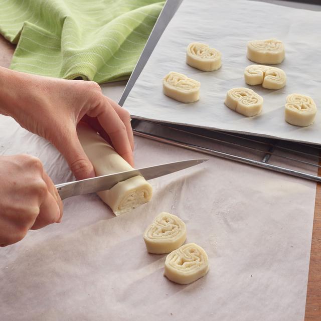 Palmeras de hojaldre bañadas en chocolate