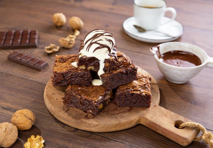 Brownie de chocolate negro