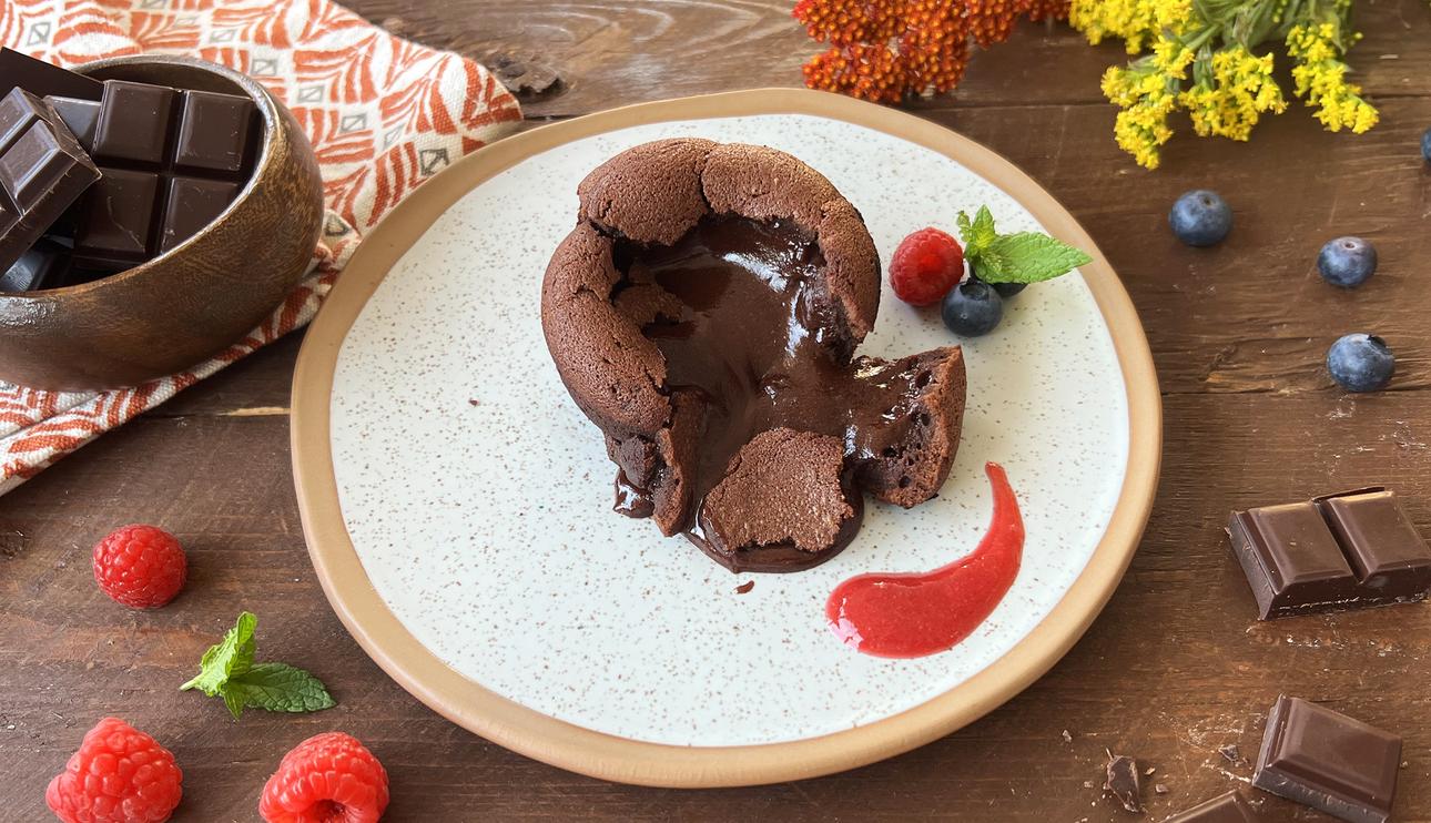 Coulant de chocolate negro