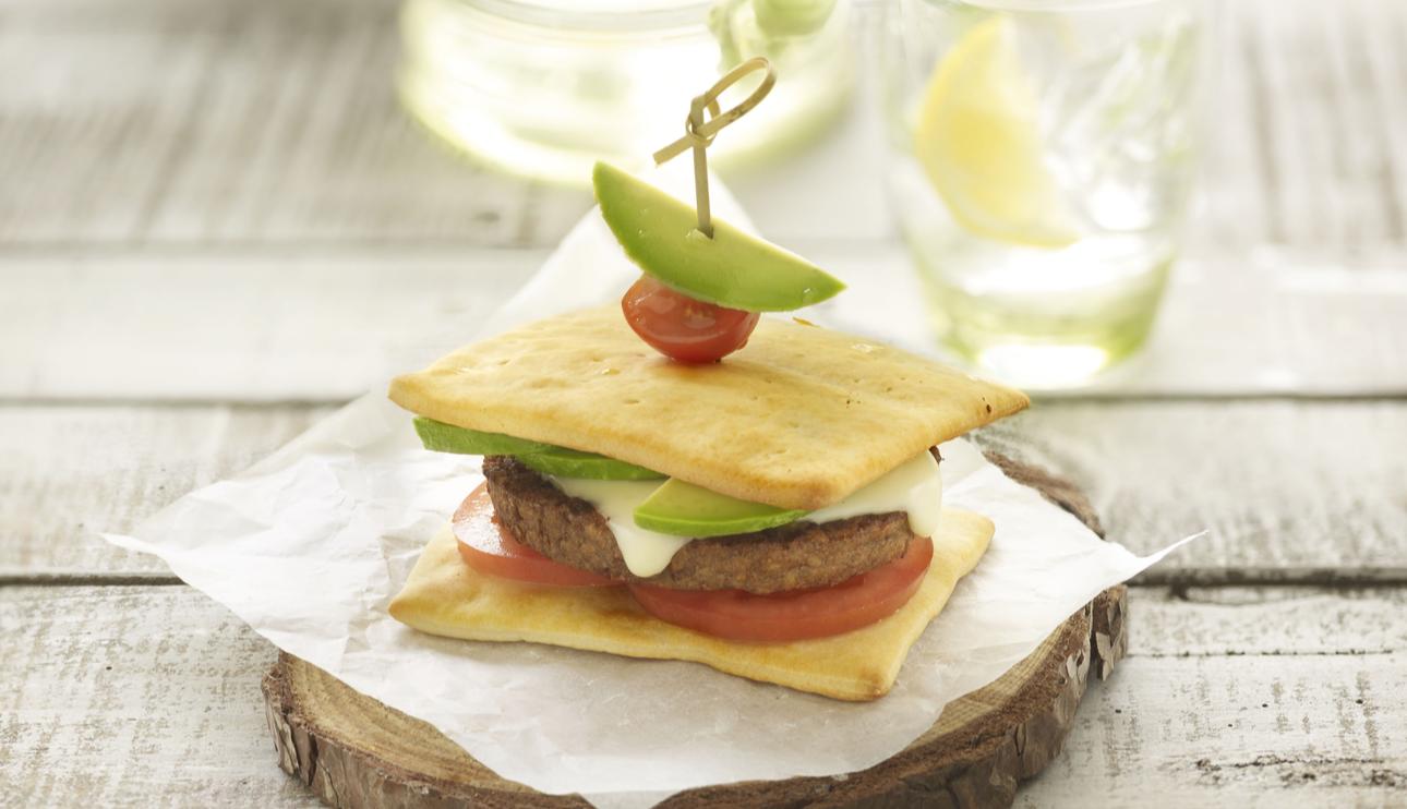 Classic Burger con pizza