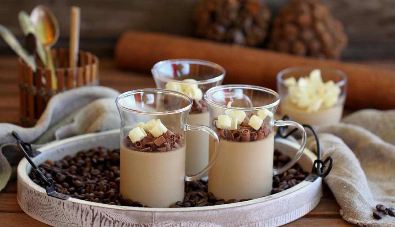 Panna cotta de café y leche condensada