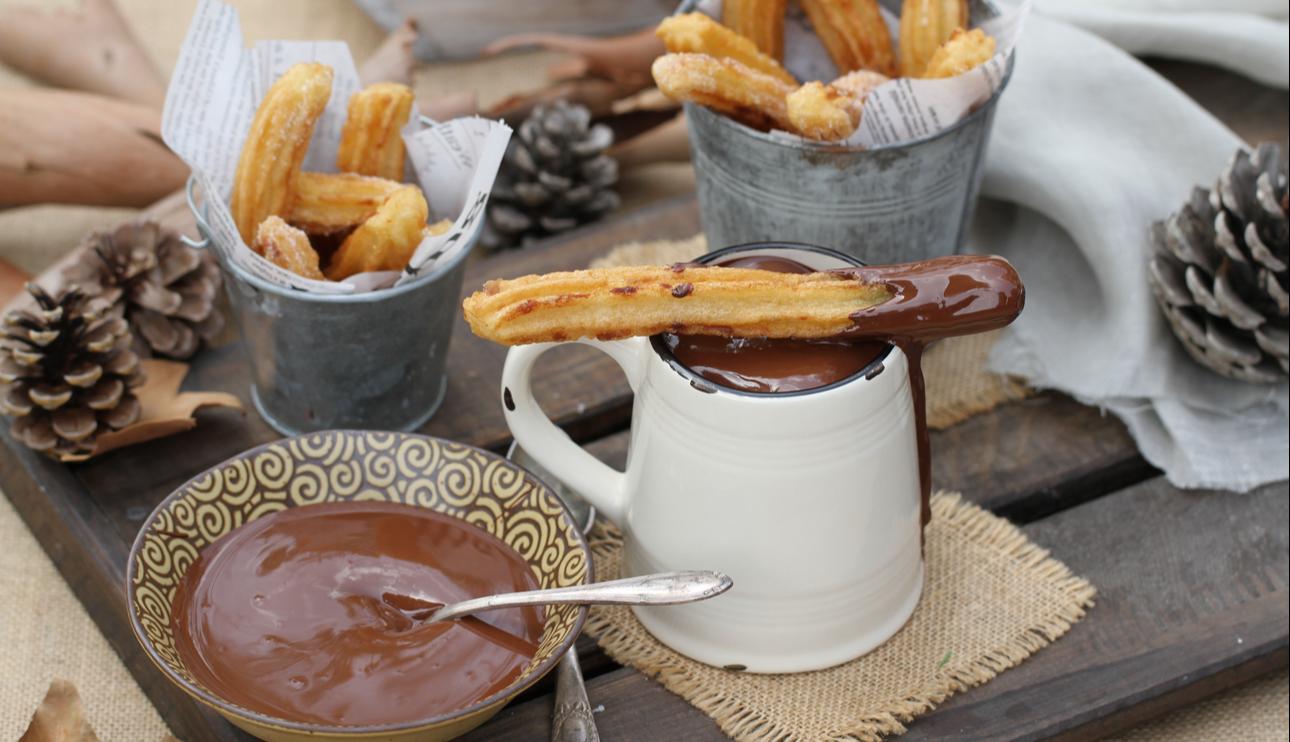 Churros con chocolate