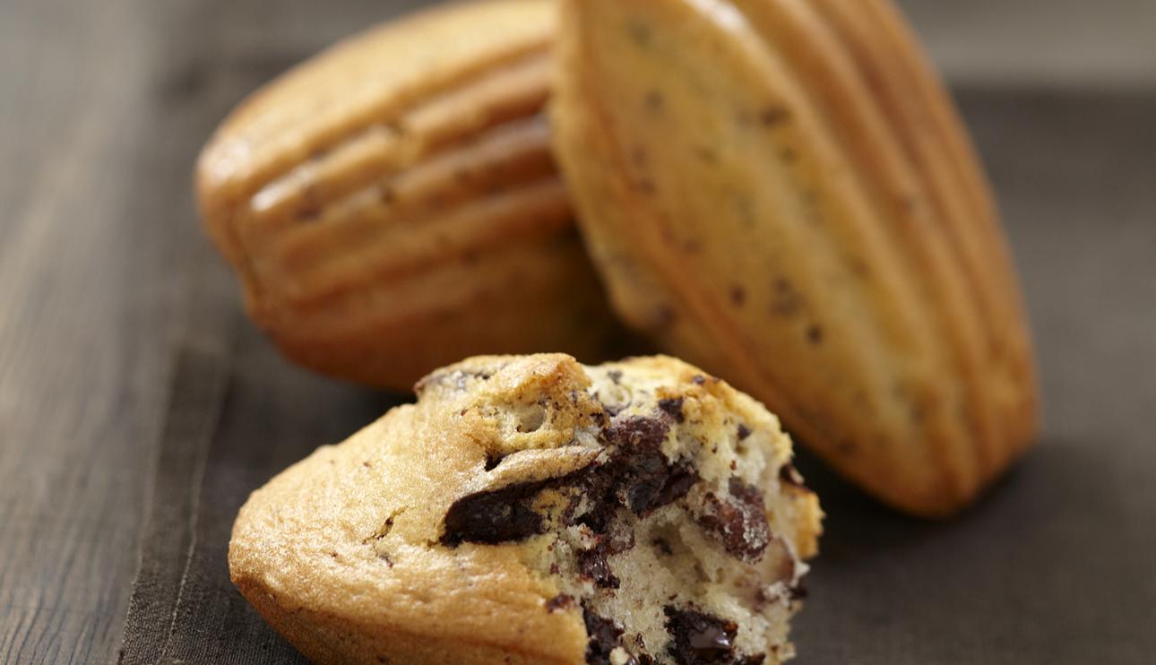 Magdalenas con pepitas de chocolate