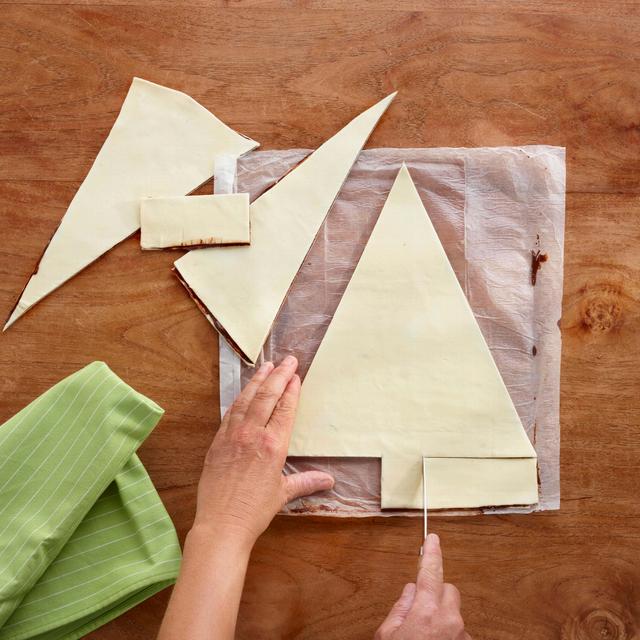 Árbol de Navidad con hojaldre