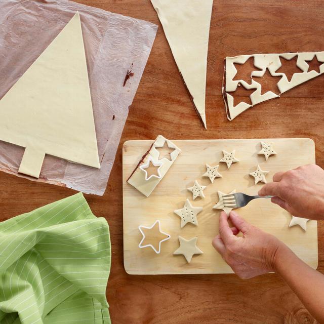 Árbol de Navidad con hojaldre