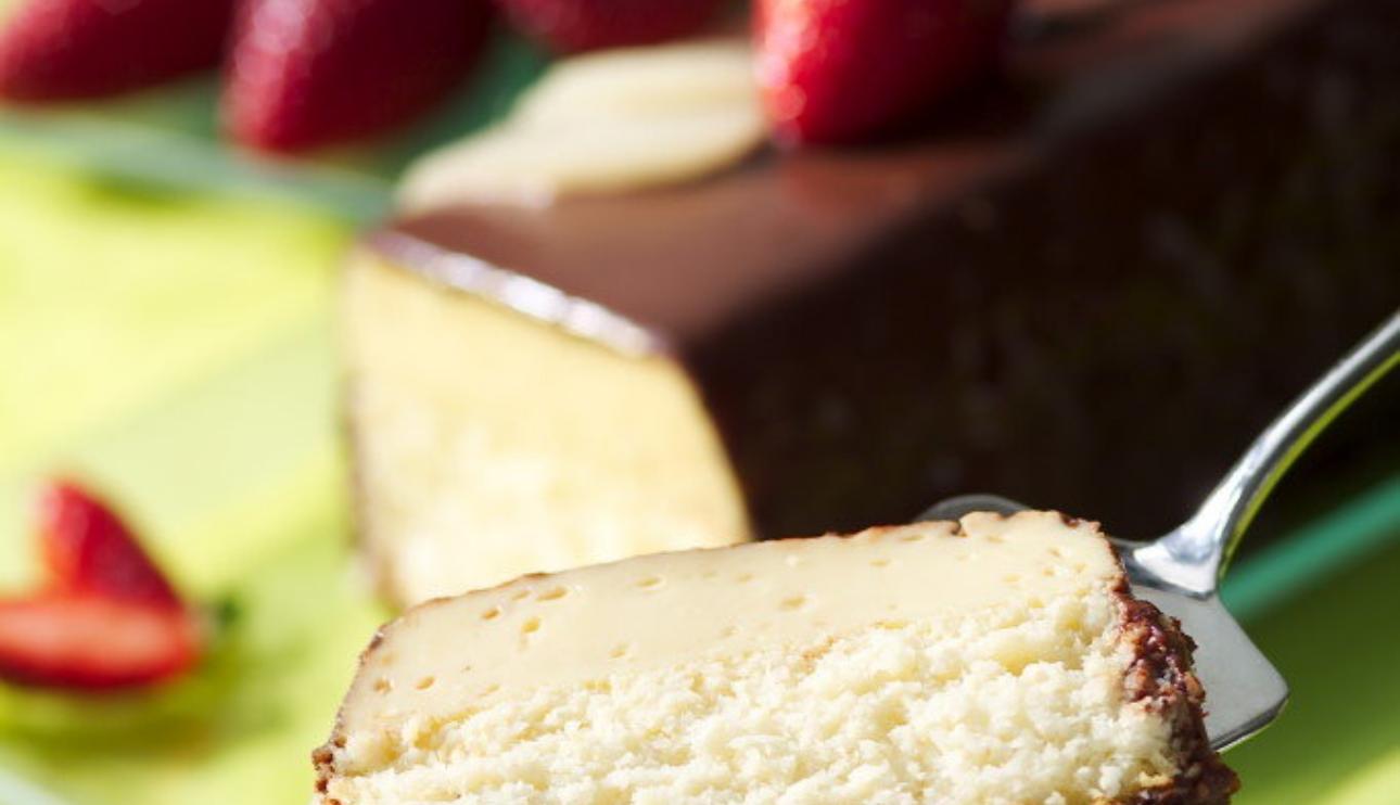 Flan de chocolate y coco