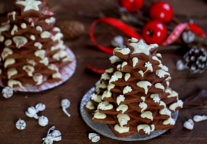 Arbol de Navidad con galletas