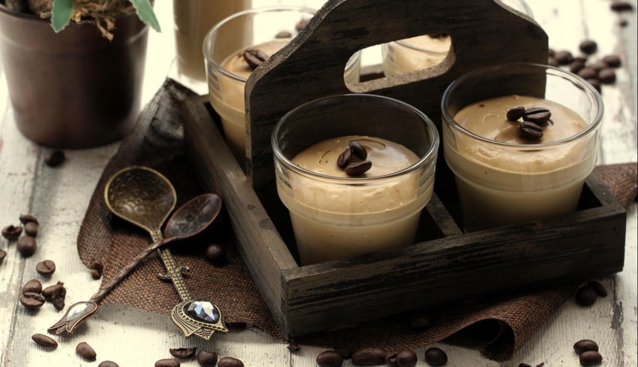 Mousse de café y leche condensada