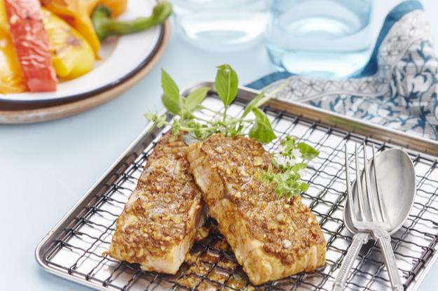 Salmón marinado a la indiana