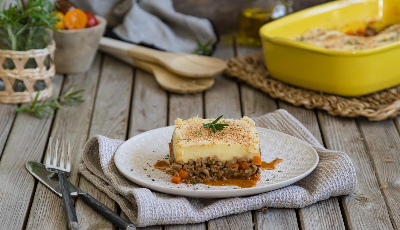 Pastel de patata y carne picada