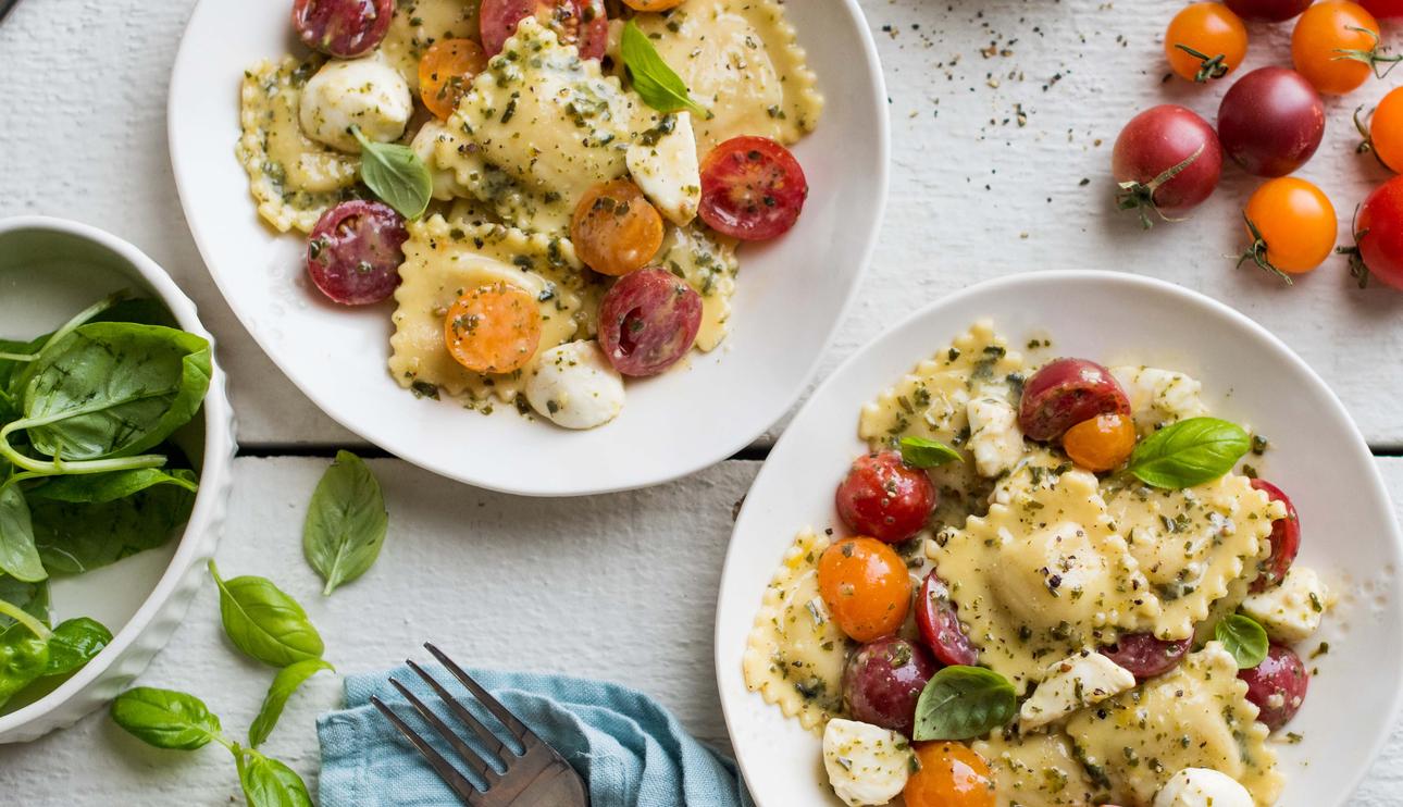 Ravioli caprese